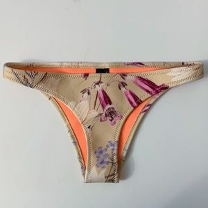 Triangl Floral Neoprene Bikini Bottom NWOT